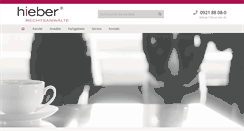 Desktop Screenshot of kanzlei-hieber.de